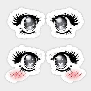 Kawaii Eyes Sticker